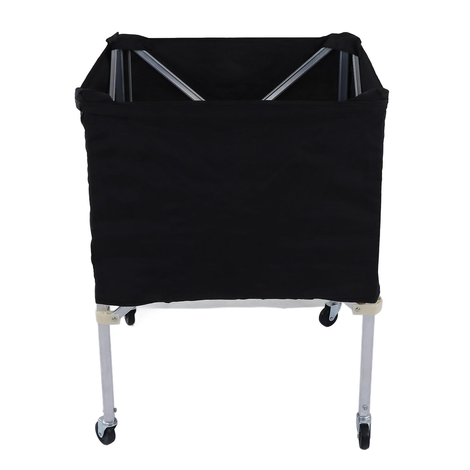 Wheeled Ball Cart Foldable Portable Ball Storage Cart for Basketball Soccer Volleyball