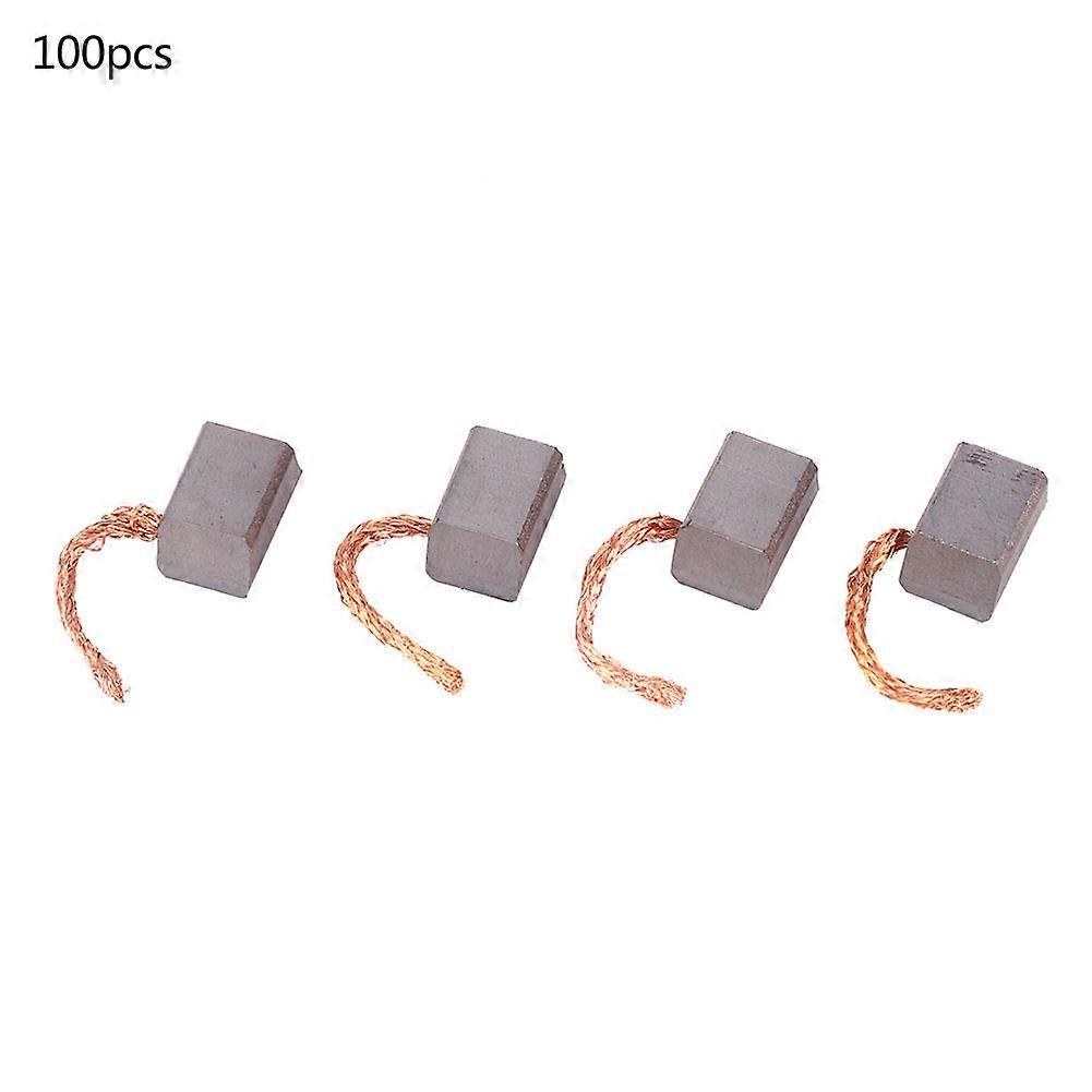 100pcs Carbon Brushes Replacement Kit for Automotive Electronic Fan Motor J435A 9 x 8 x 13.5mm