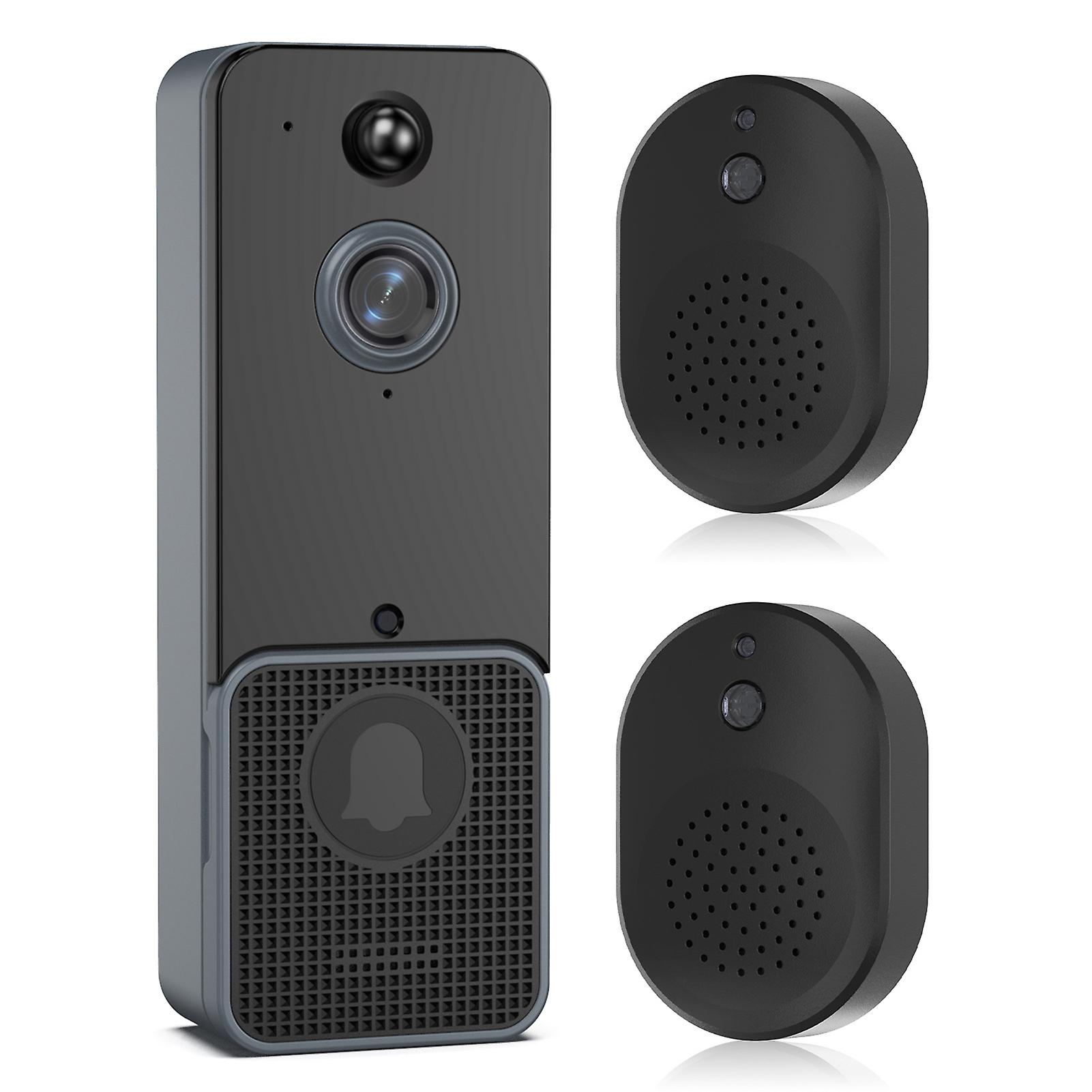 Doorbell Camera Wireless With Two Chime Wifi Video Doorbell
