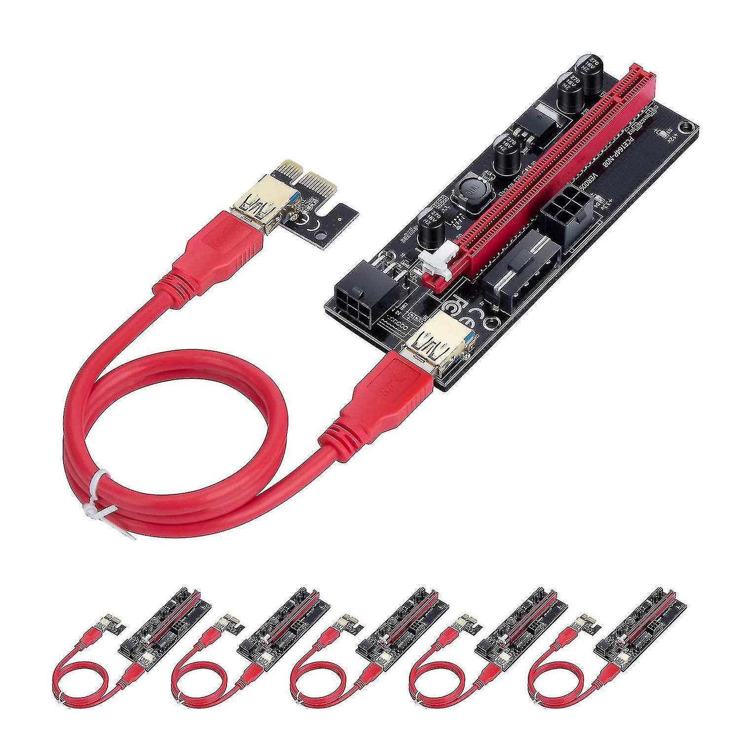 1 To 4 Riser Card, Pcie Splitter 1 To 4 Pci Riser Card, 4 Riser Into 1 Pci Card, Pcie Riser 1x To Ex