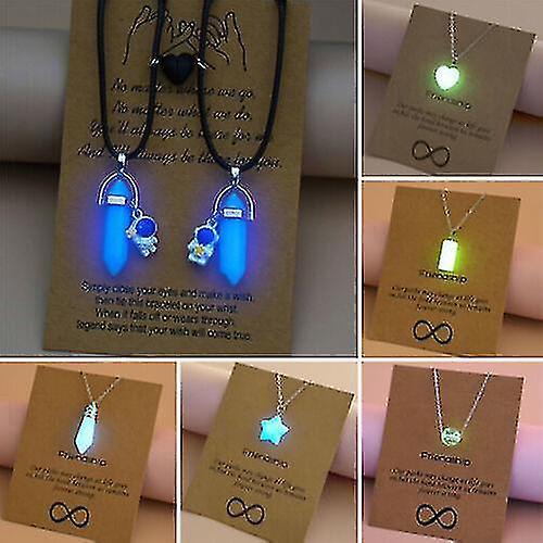 Collier Pendentif Lumineux Glow In The Femmes Hommes Bijoux