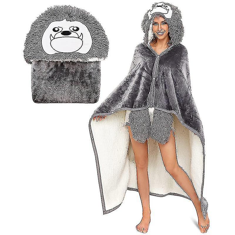 2024 Regali di Natale Coperta con cappuccio oversize Lamb Snuggle Taglia unica
