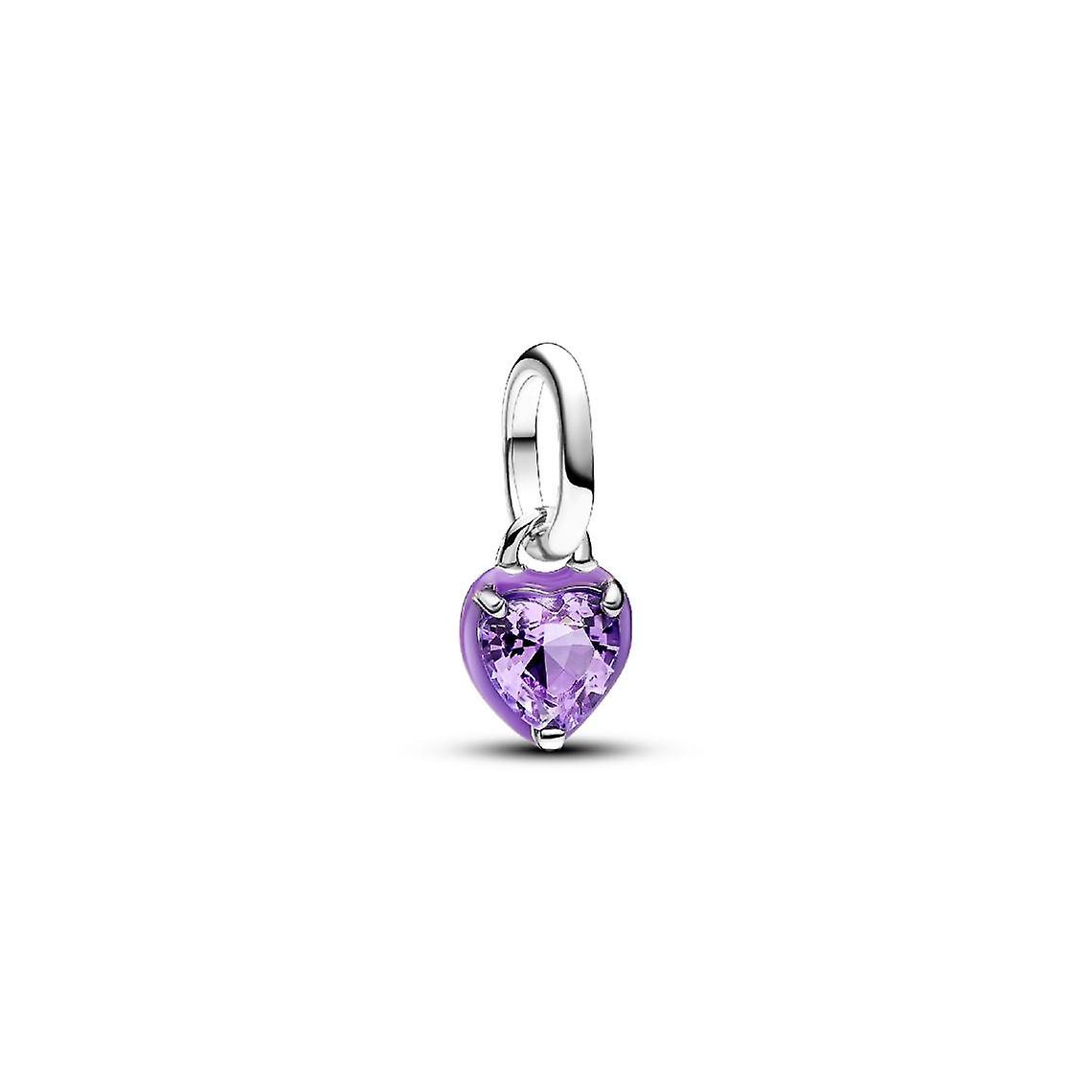 Mini Dangle C?ur Chakra Violet Pandora ME