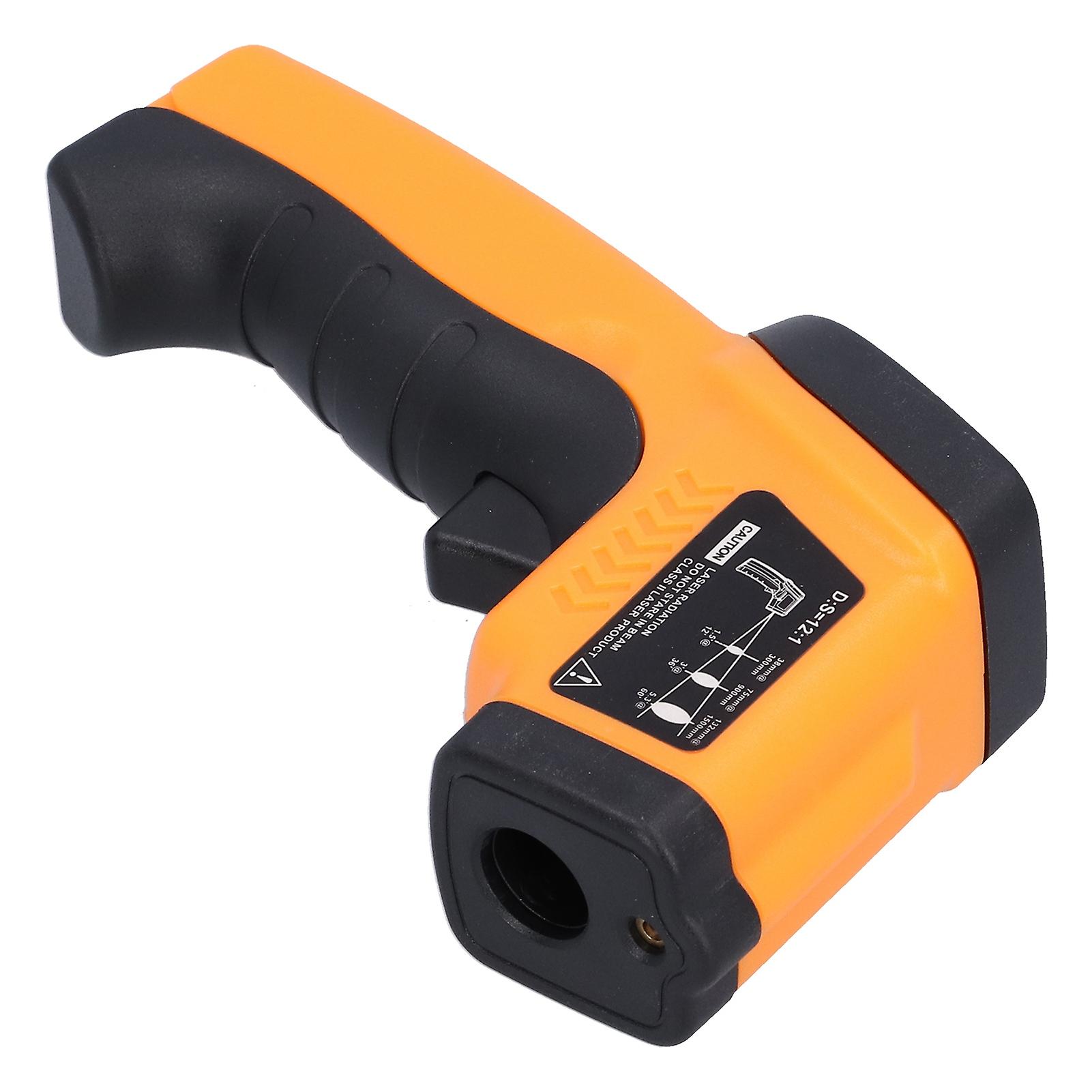 GM550 Infrared Thermometer Handheld Temperature Tester Digital NonContact Thermometer(Orange Yellow )