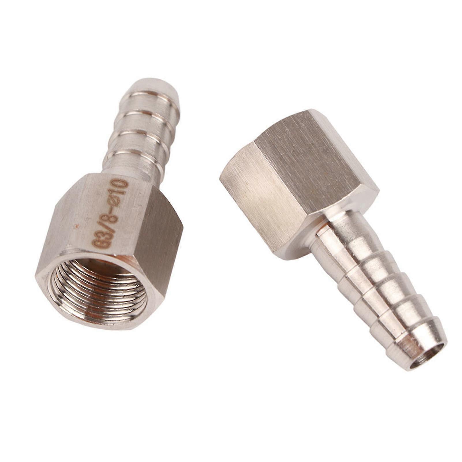 2PCS 3/8in BSPP Female Thread Quick Coupling Connector 10mm