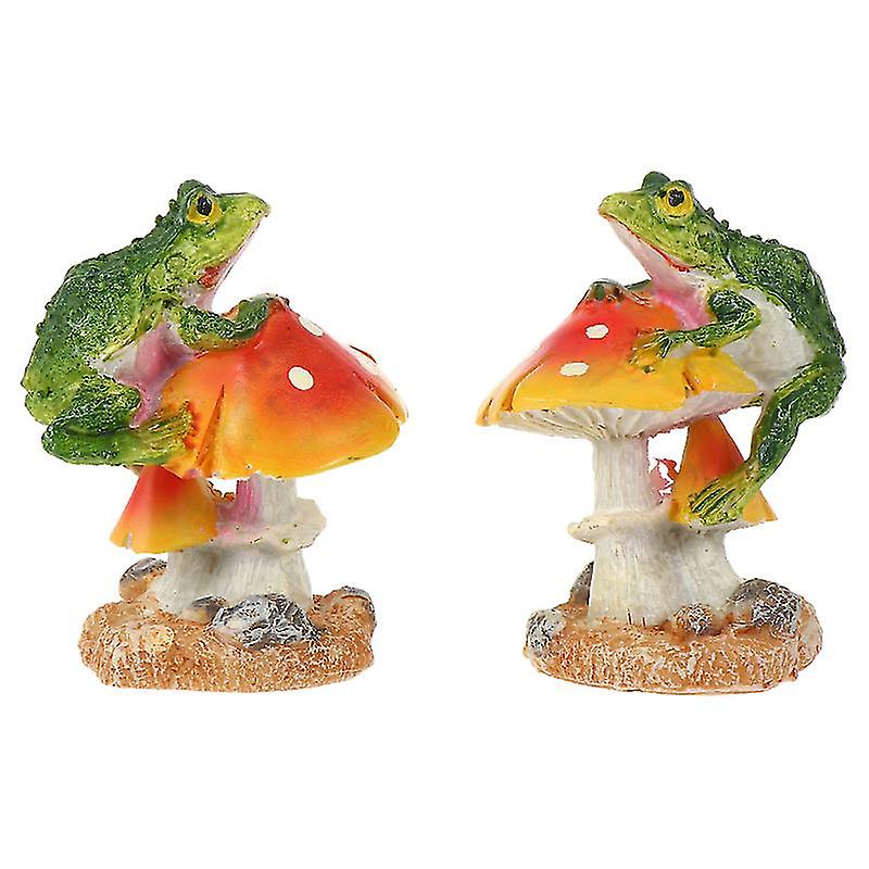 2pcs Animal Mushroom Ornament