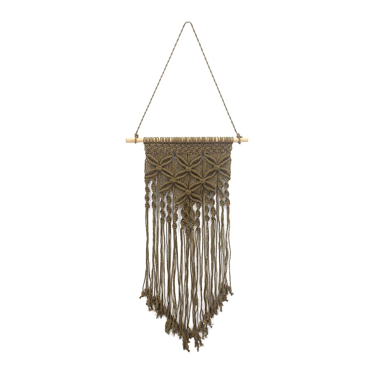 A-Wall Hanging Knitted Tapestry Style Hand-Woven Tapestry Macrame Home Decorations