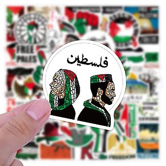 110 Autocollants Palestine Imperméables - Pour Voiture, Valise, Ordinateur, Guitare - Slogans Solidarité
