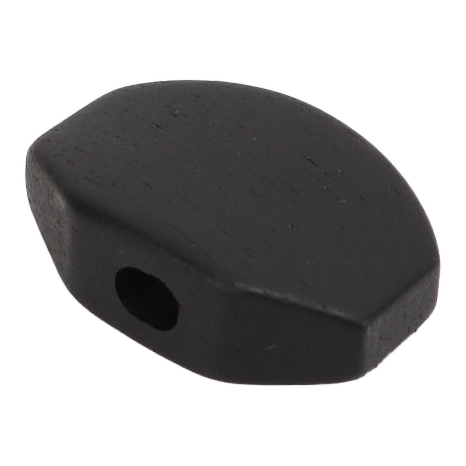 6Set Guitar Tuning Peg Buttons Ebony Metal Tuner Machine Head Button for Electric GuitarsLarge Squares 