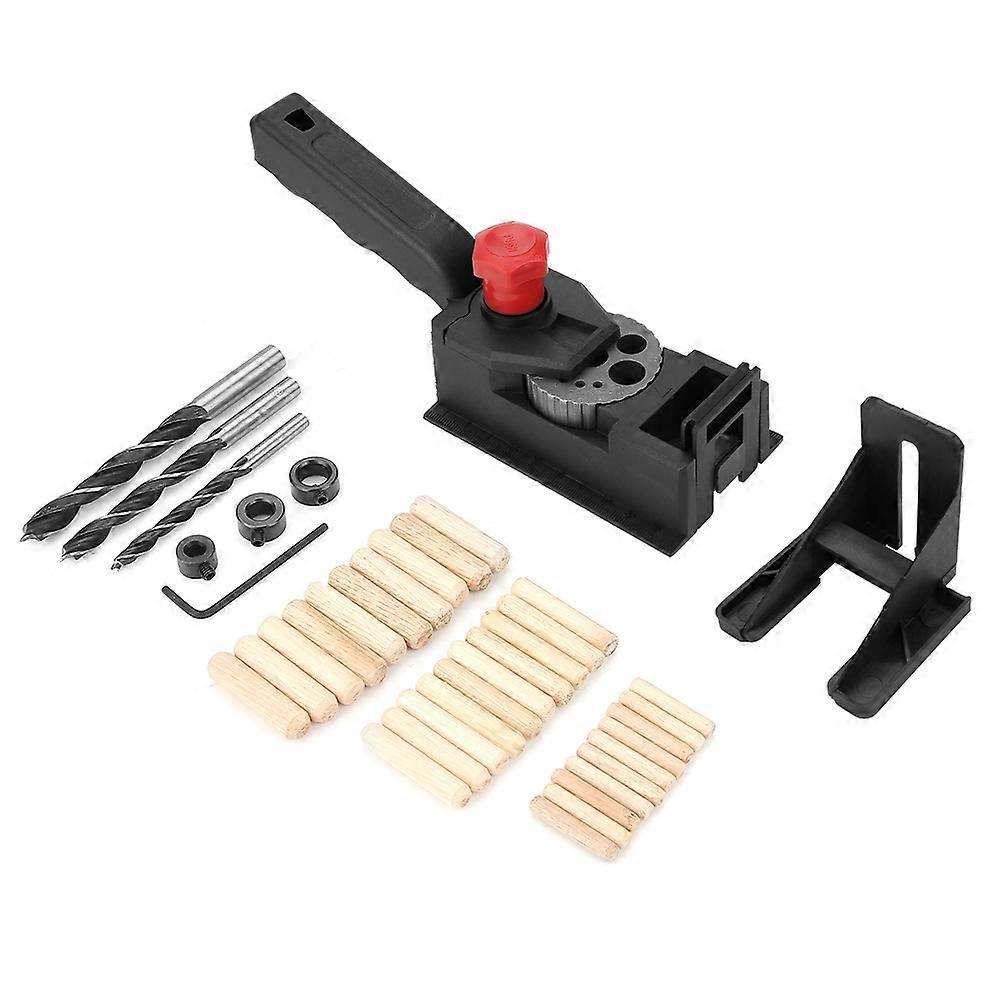 38pcs/set Wood Dowel Straight Hole Drilling Guide Woodworking Carpentry Positioner Locator Tool