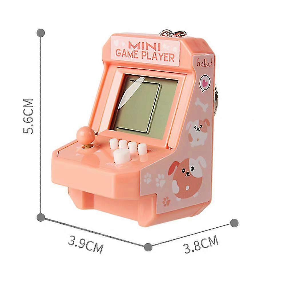Mini Gaming Console Handheld Game Players Electronic Games Machine Keychain Kids Gift