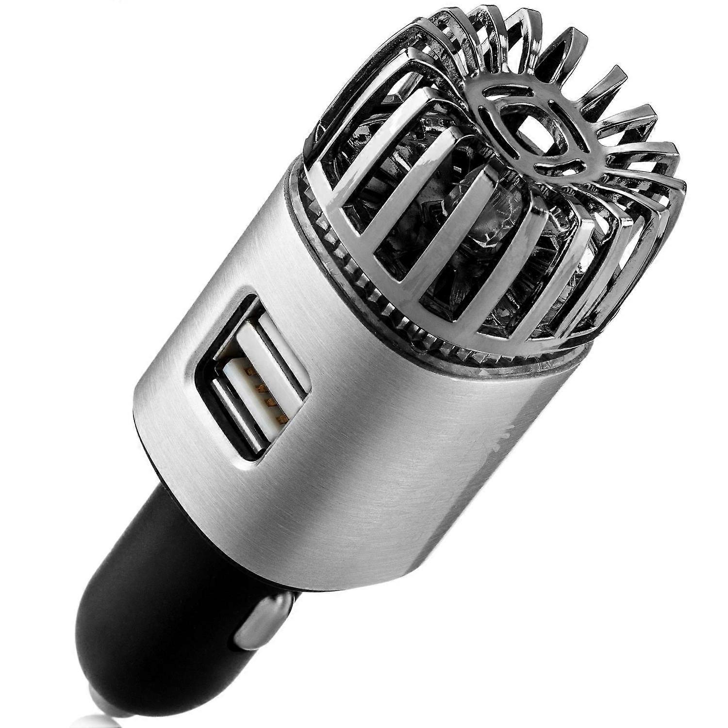 Generatore di ioni negativi per purificatore d'aria per auto - Deodorante per auto antibatterico ionico plug-in 12V con doppio US