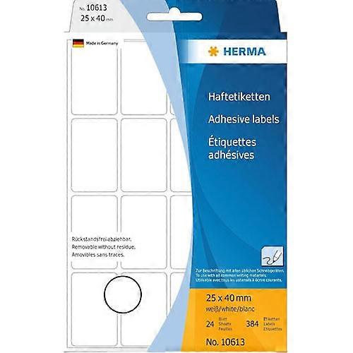 Herma Premium Quality Self-Adhesive Removable Multi-Purpose Labels 24pc (White)