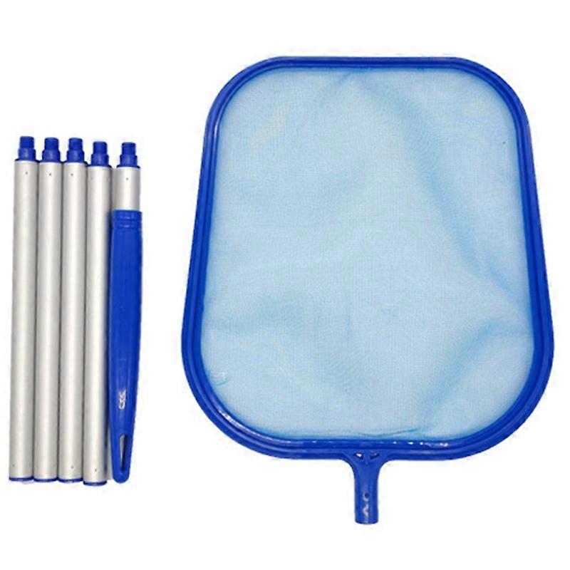 Pool Landing Net Pool Rengjøring med teleskopisk Pole Leaf Skimmer Net Leaf Net Scoop Leaves