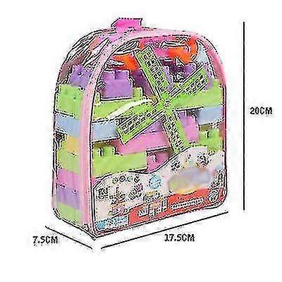 36pcs Children's Backpack Building Blocks, Exercise Children's Intellectual Thinking