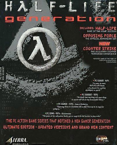 Half-Life Generation Pack Half-Life  Counter Strike  Opposing Force - PC CD - New & Sealed