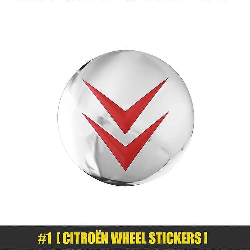 4Pcs 56mm Car Styling Wheel Hub Cap Badge Stickers For Citroen C4 C3 C5 C1 C2 Berlingo C4 Picasso Aircross Saxo Vts C Elysee DS3