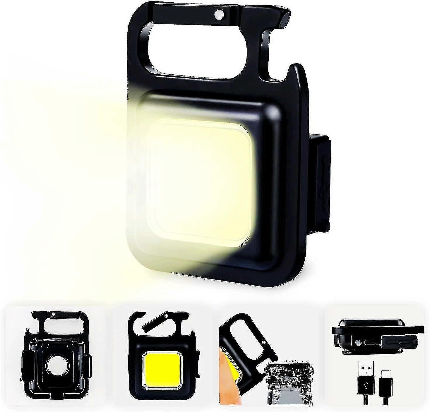 Mini Led Flashlight Portable Usb Rechargeable Work Light 500 Lumens Br