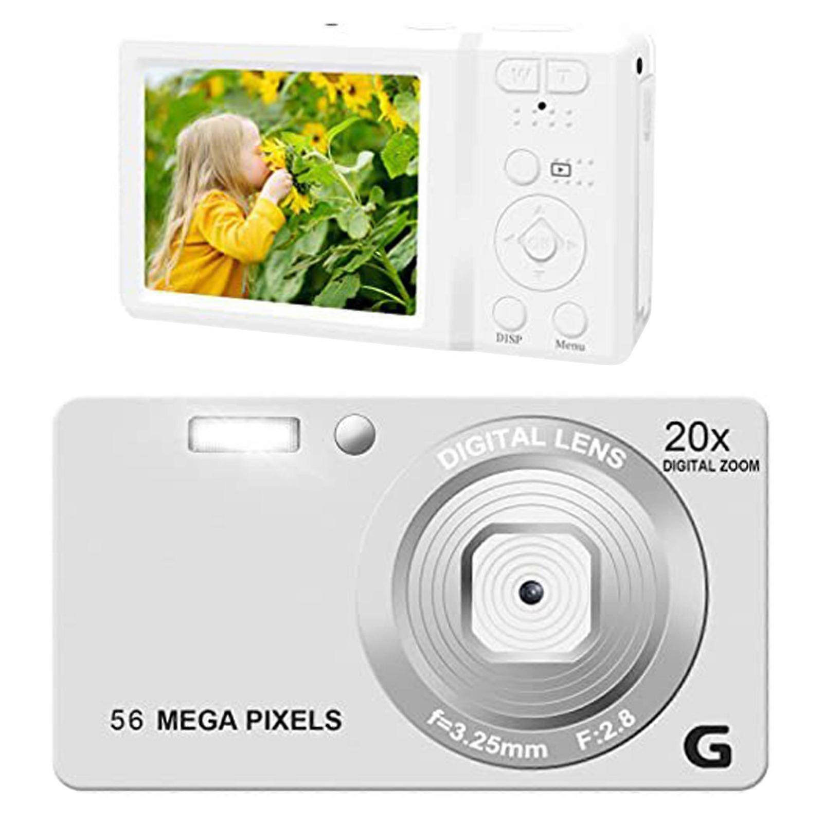 Digital Camera 4K 56Mp With  2.7 Inch Lcd Display Vlogging Autofocus & Lapse Compact Portable Mini Cameras for Travel And Photography