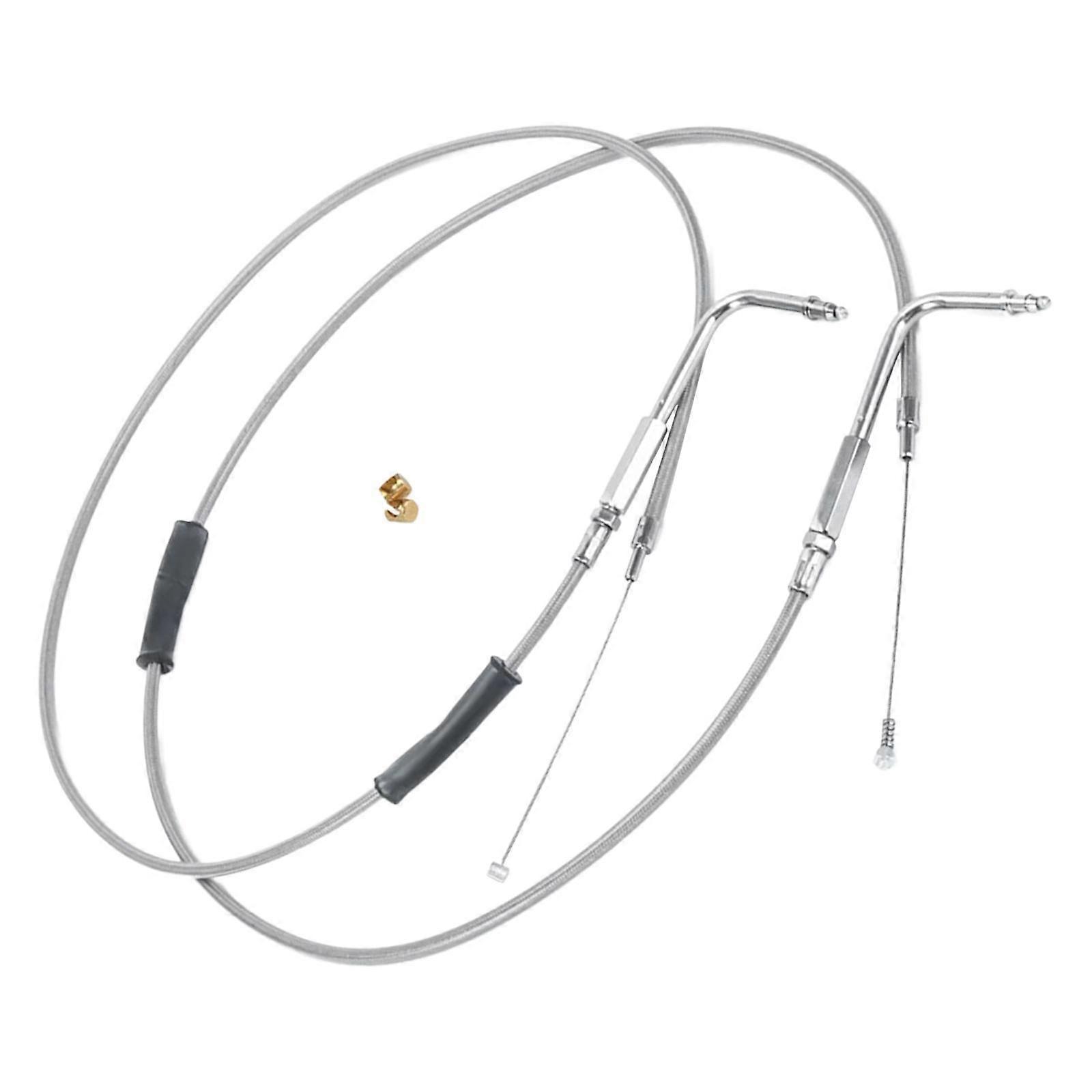 Throttle and Idle Cable Set 56579-02A 42" Replace Parts for Fxst FLT XL