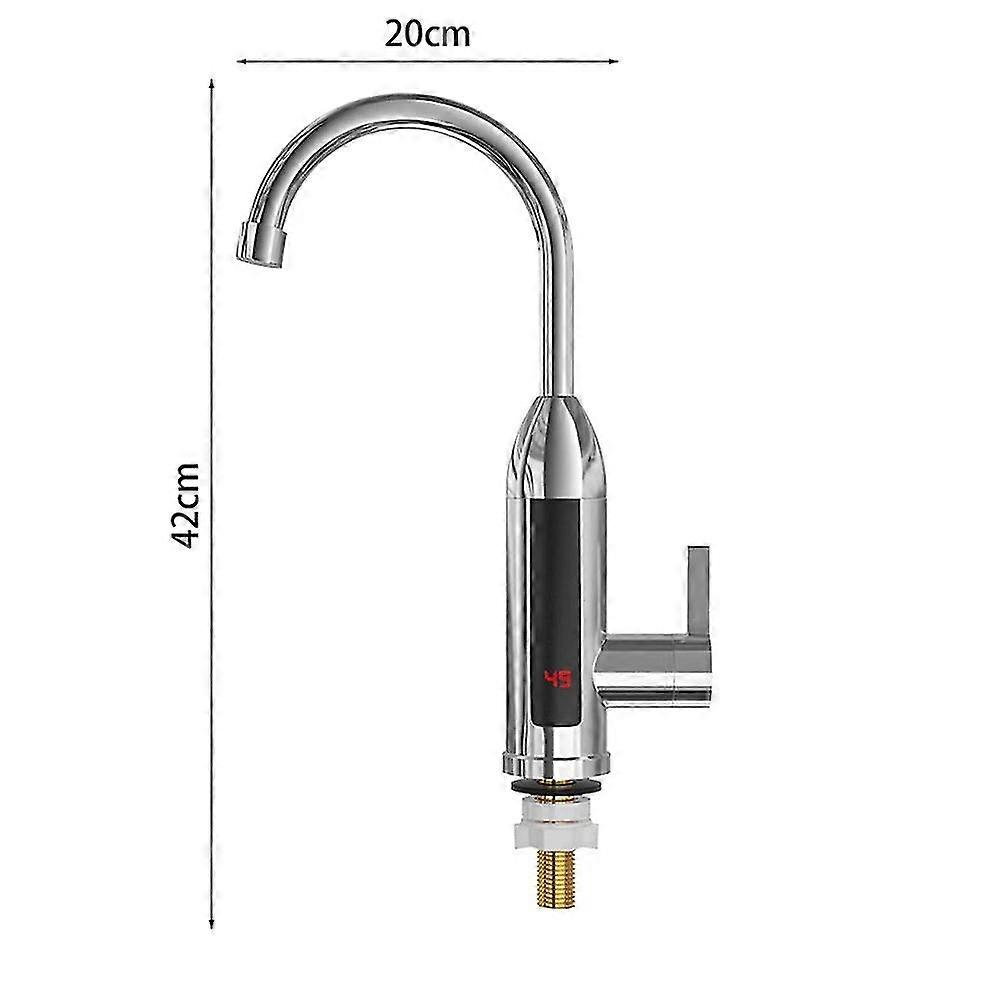Haute qualité3000w 220v prise eu chauffe-eau électrique robinet écran lcd réglable à 360 degrés eau chaude froide robinets à double usage robinet de cuisine à la maison