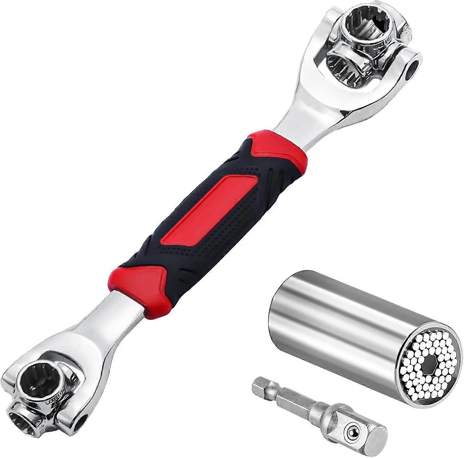 TCGG-Cl Douille Universel ,48 en 1 Cl Outils avec Tte Rotative 360 & Cls Multifonction de Rparation Universels 7-19 mm,pour La Rparation de Maisons