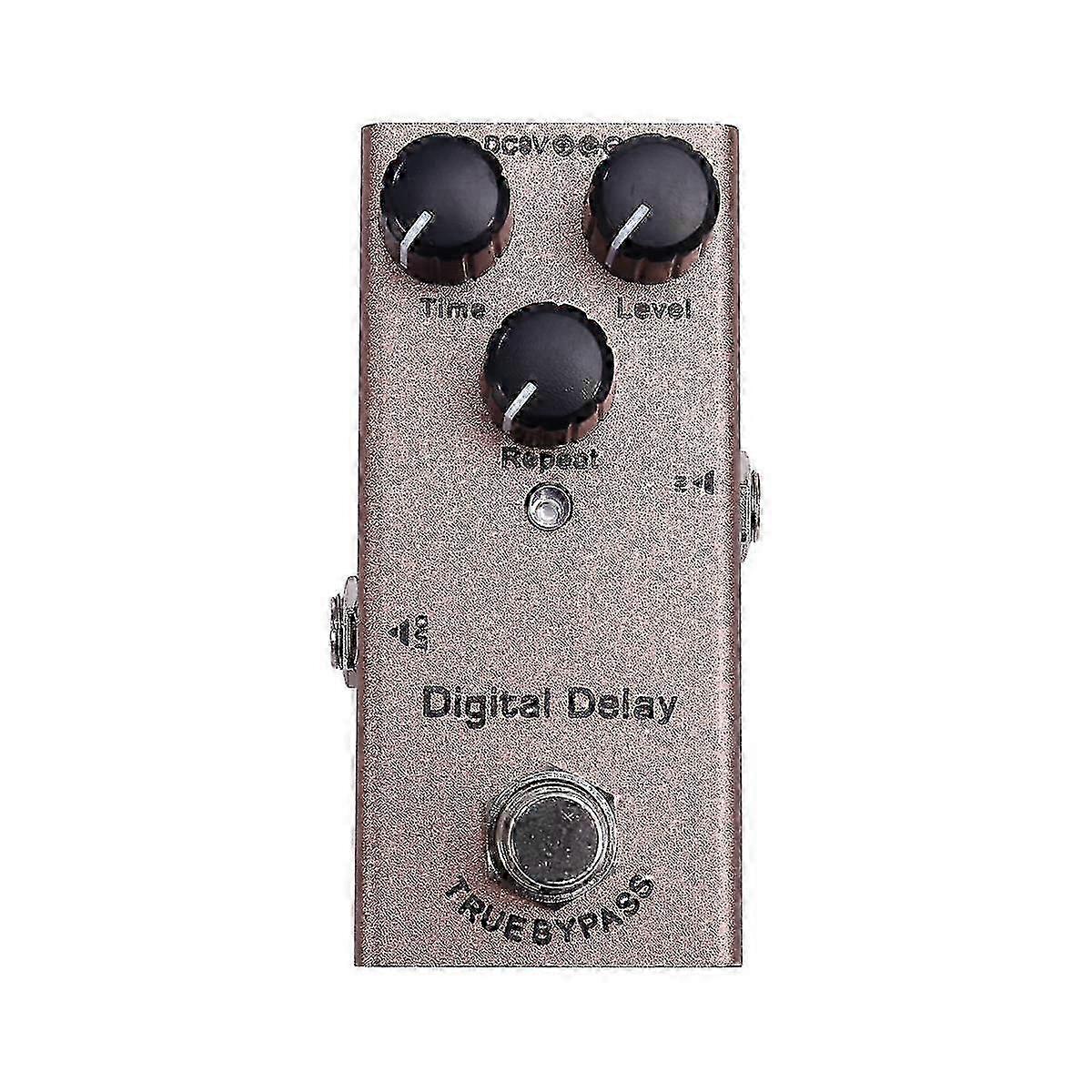 Mini elgitarr effektpedal Elgitarrpedal Digital fördröjning för elgitarr