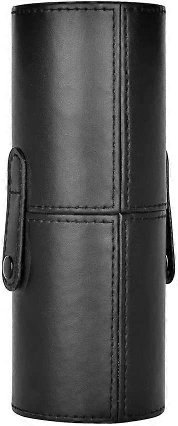 Large cosmetic brush holder, leather brush storage box