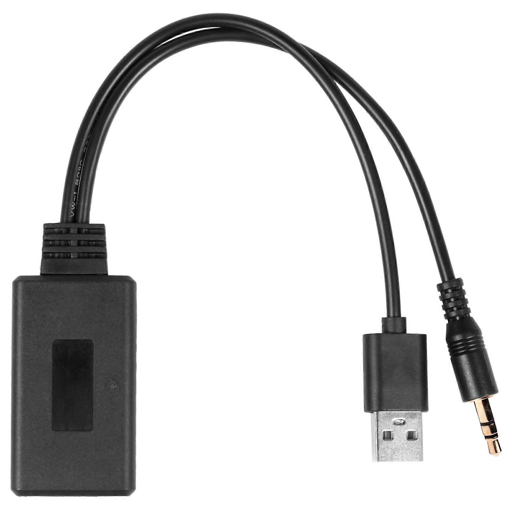 Car Wireless Bluetooth Module Music Adapter Auxiliary Receiver Aux Audio Usb 3.5Mm Socket For E90 E