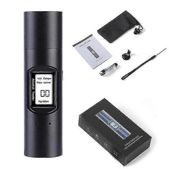 Automatische alcohol tester professionele adem tester led display draagbare usb oplaadbare blaastest alcohol test gereedschap