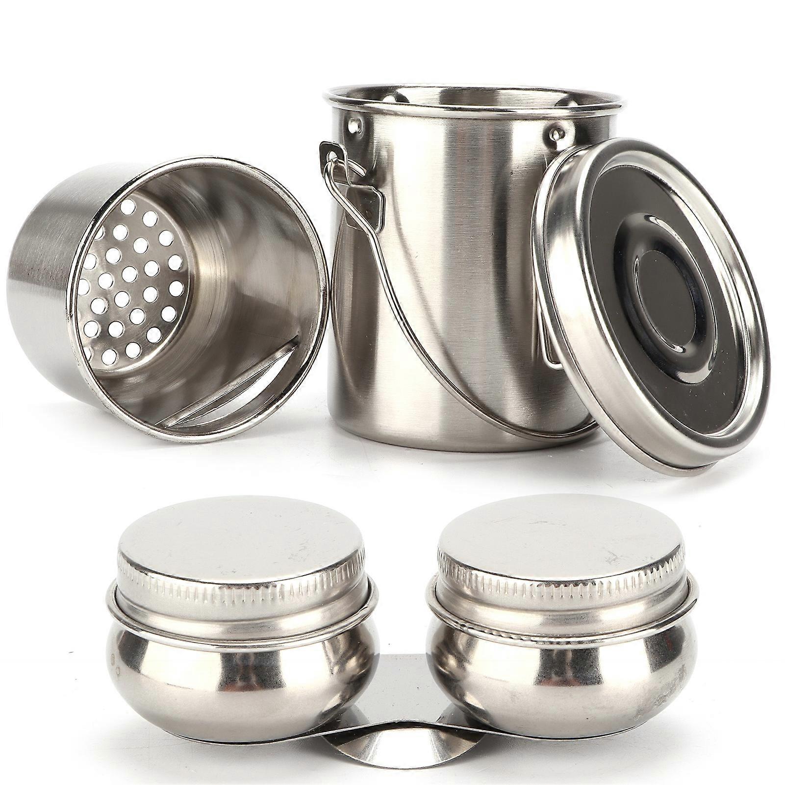 Brush Washing Bucket Stainless Steel Material Easy Carry Painting Supply with Filter for Art Student Painter