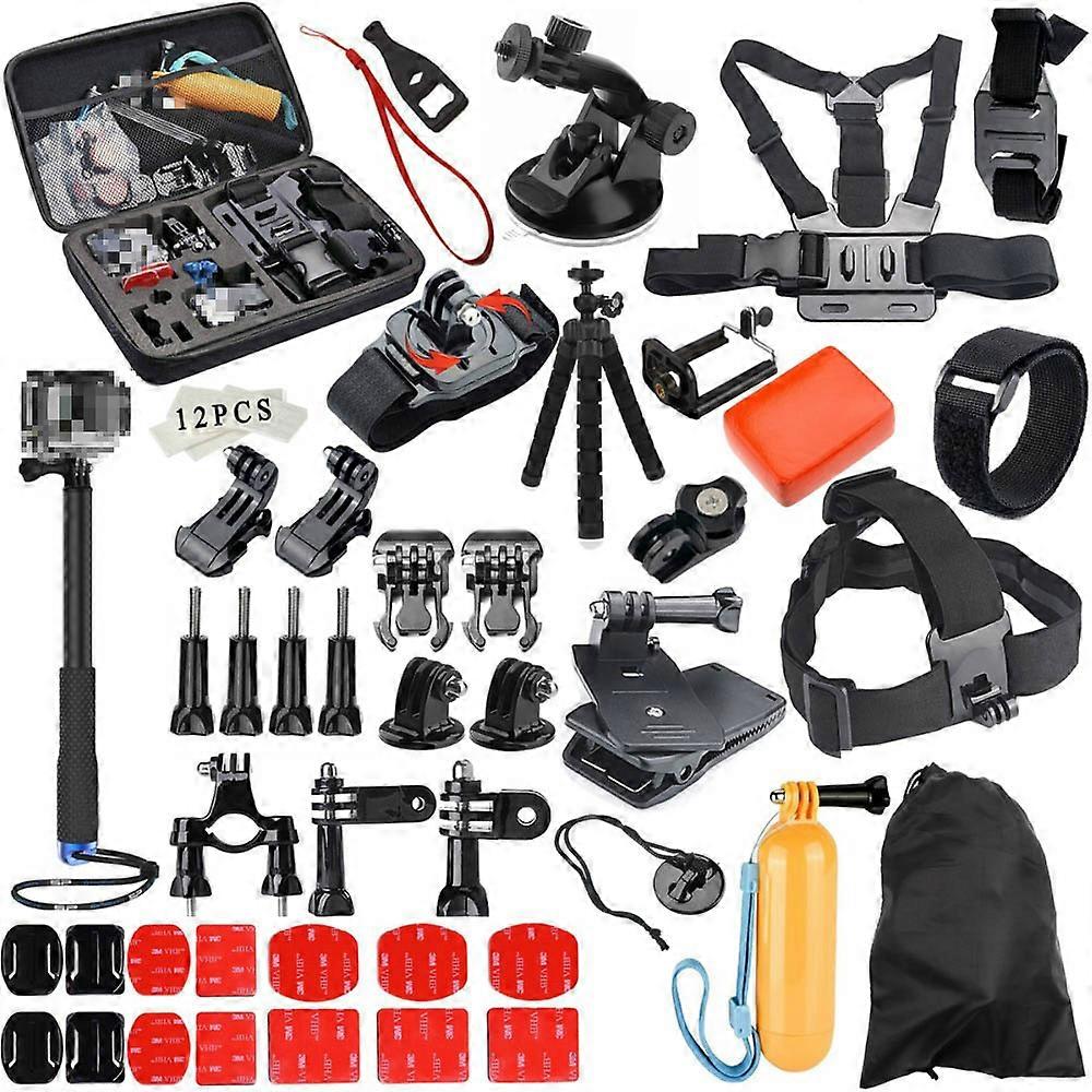 Redkid Pour Gopro Accessoires Set pour go pro hero 8 7 6 5 4 3 kit perche à selfie 3 voies pour Eken
