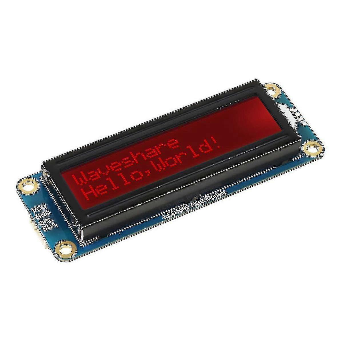 Waveshare 1602 Lcd Display Rgb Module 16x2 Characters 16m Colors Rgb