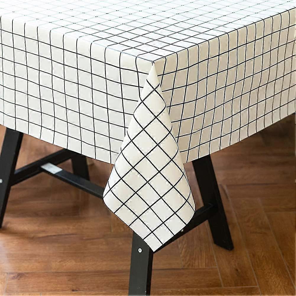 Rectangular White Tablecloth Anti Staintablecloths For Garden Plastic Tablecloth Outdoor