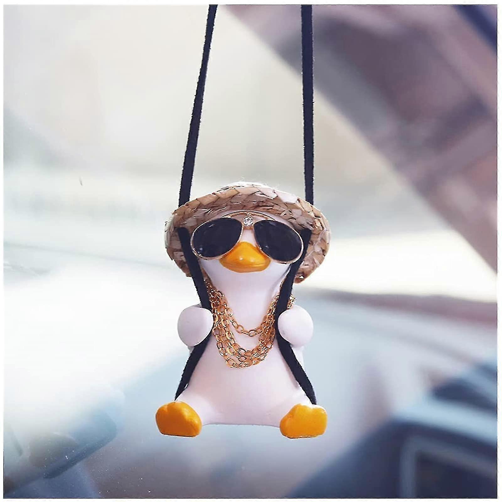 Little Duck On The Swing Car Pendant Decoration--5