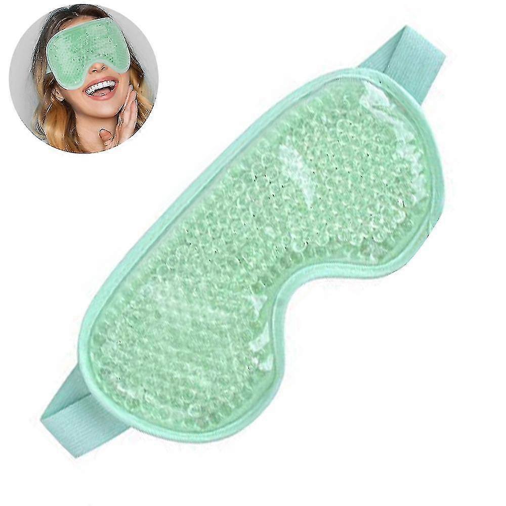 Eye Mask, Reusable Beaded Ice Pack, Soft Fabric Back