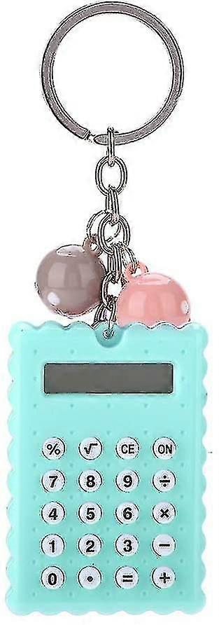 Mini Portable Calculator With Keychain, Stylish And Creative Cute Cookie Style Keychain Calculator, 8 Digit Display Pocket Calculator