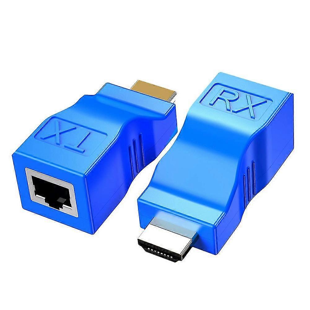 To Rj45 Network Repeater 2 Pcs Extender Transmitter And Receiver Network