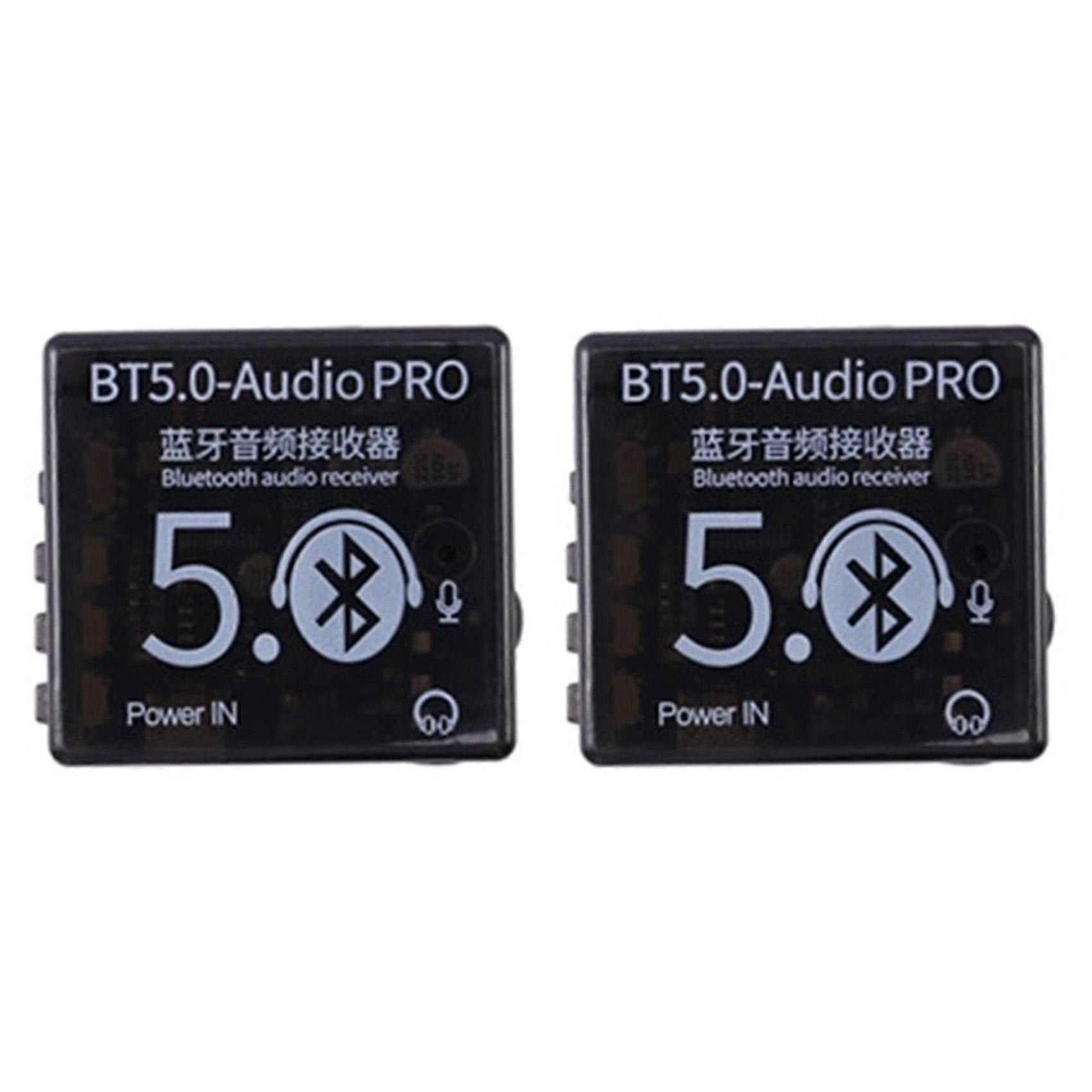 2pcs Bluetooth Audio Receiver Board Bt5.0 Audio Pro Mp3 Lossless Decoder Board Wireless Stereo Music