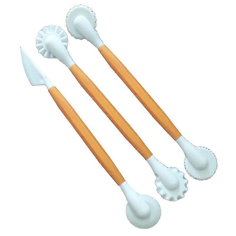 3Pcs Cake Flower Decorative Pen Fondant Carving Sculpture Modelling Baking Tool KAESI KAESI
