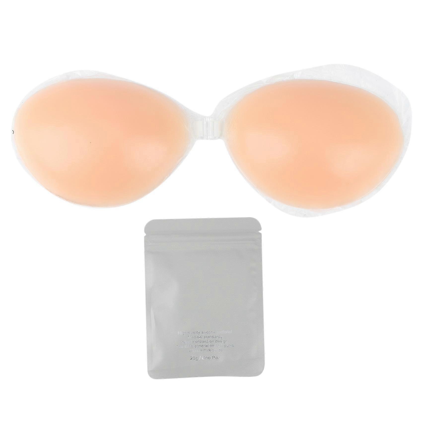 Strapless Invisible+nipple Up Reusable Silicone Bra Backless Viscous B