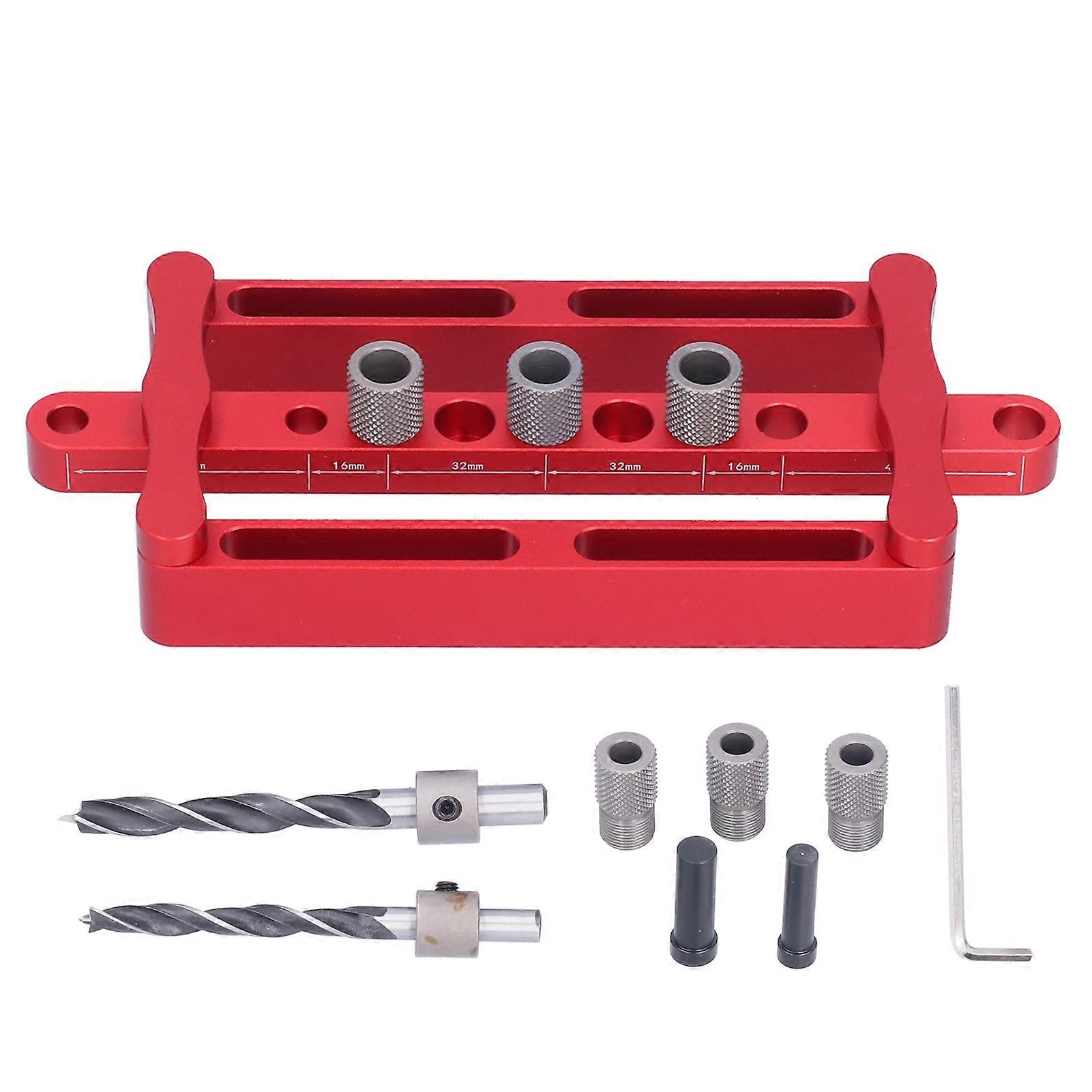 木工ダボパンチ穴あけガイドポジショナーアルミニウム合金ダボロケーターツール