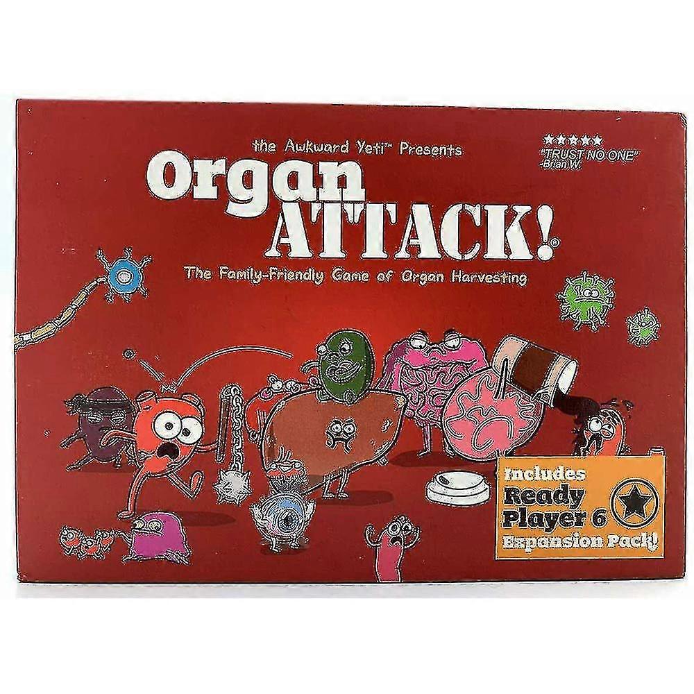 Organ Attack Tabletop Card Game Family Board Game For 2-6 Players/YY