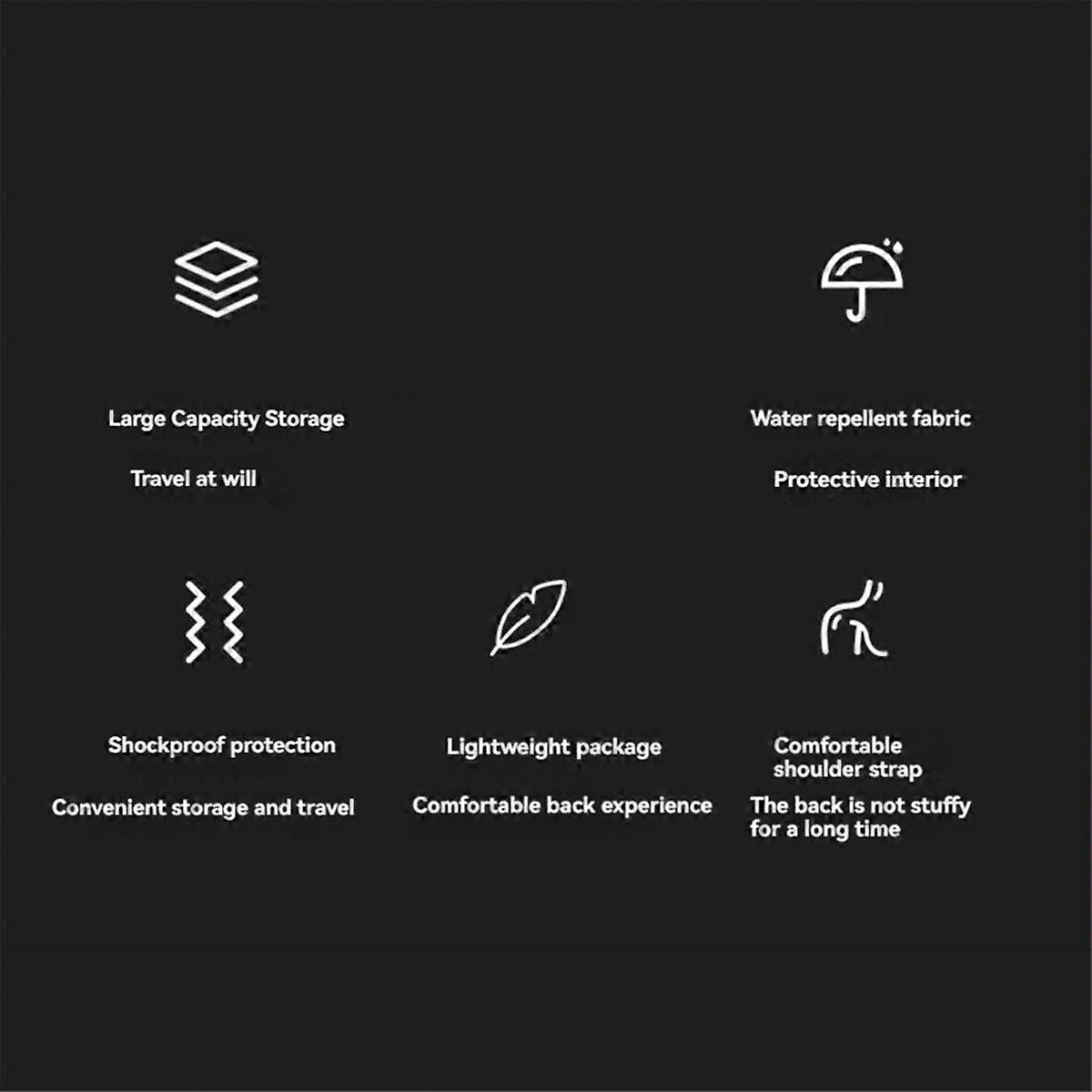 Camera Bag Shoulder Bag Water-Resistant Shock-Proof for Mirrorless Camera with Removable Dividers a