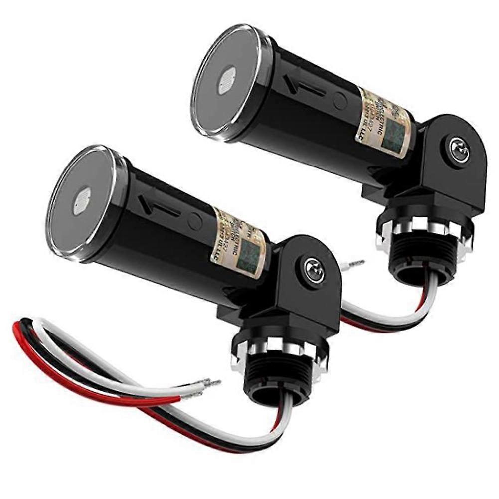 2Pack,Dusk to Dawn/Day Night Sensor, Photoelectric Switch, Photo Cell Sensor,IP65 Waterproof Photoc