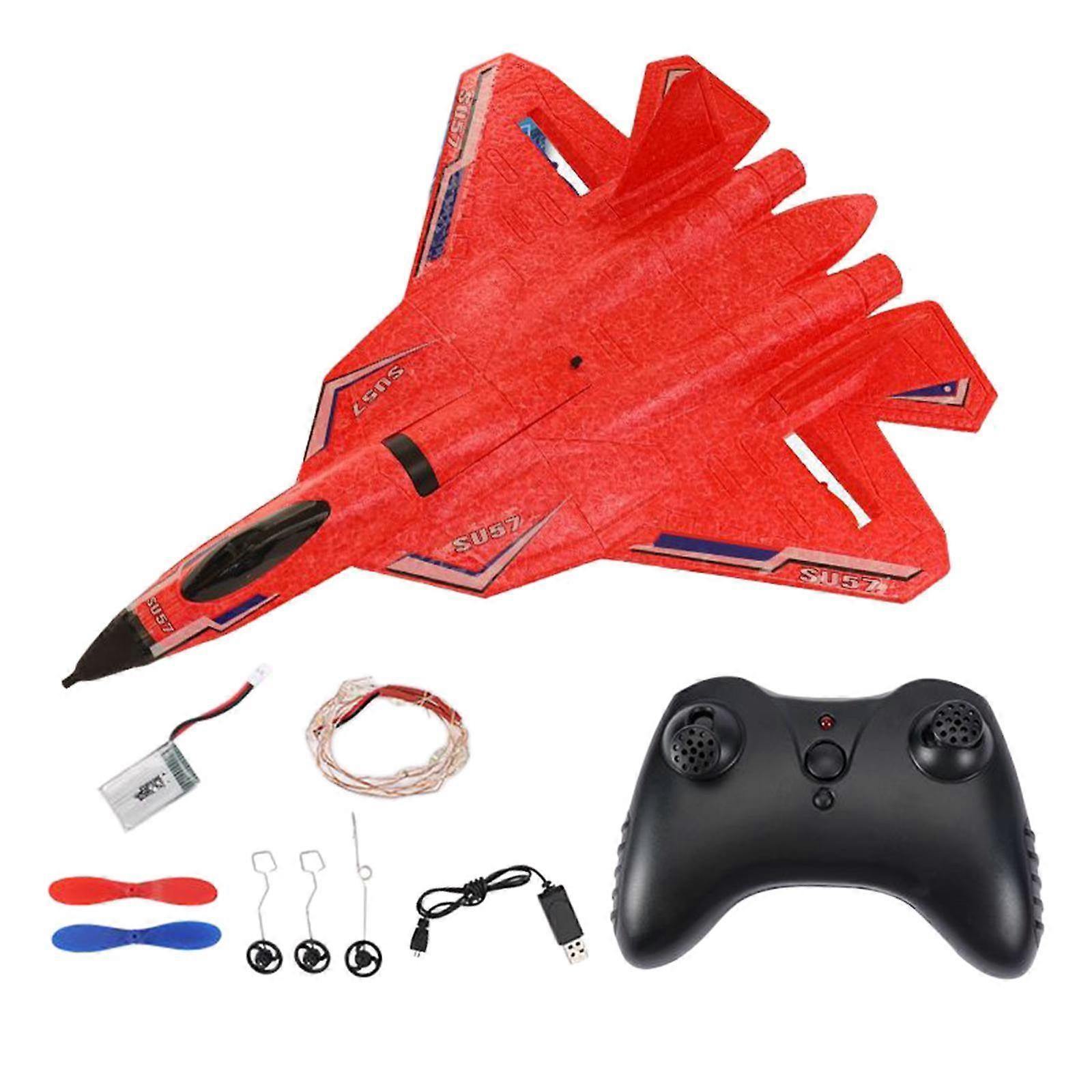 EPP mousse avion télécommande SU-57 planeur avion veilleuse avion jouet rouge
