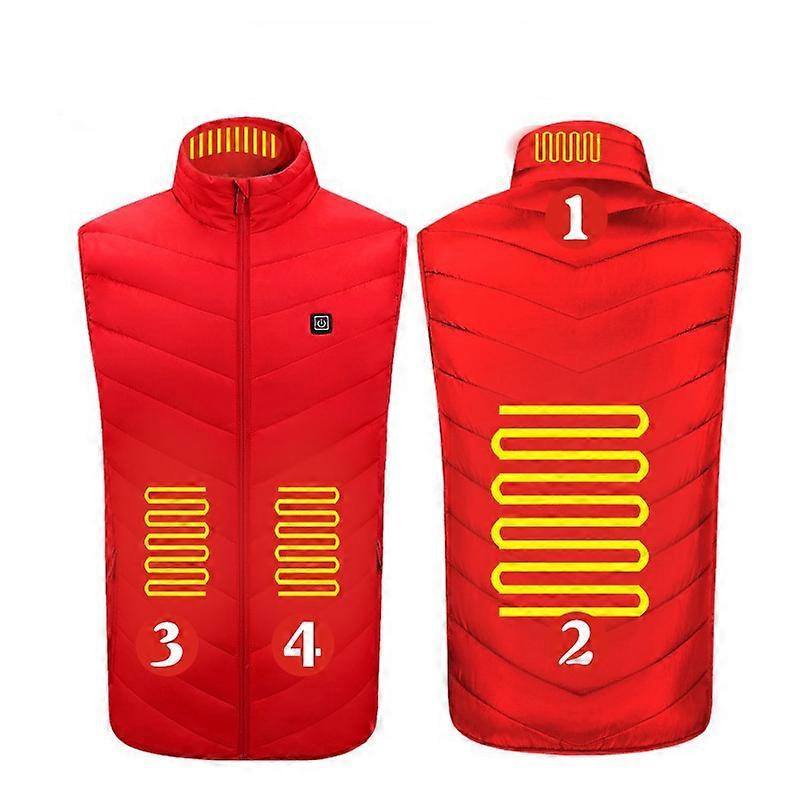 メンズアップグレードされた暖房ベスト、スマート電気暖房ベスト、充電式ウィンターベスト