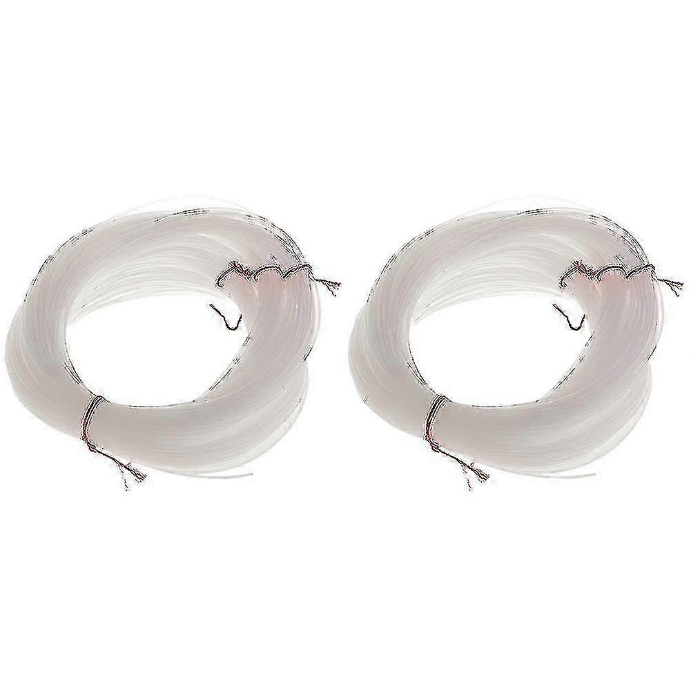 2pcs 100 Meters Clear Nylon String 1mm Diameter Boat/cast Fishing Line Thread Hook Tying Hy