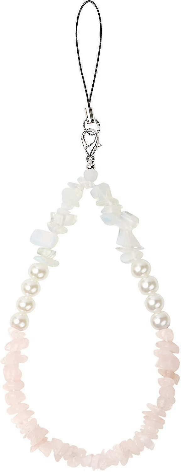 Pearl Phonecharms/Chainstrapforwomengirls-Cellphonecaselanyardwriststrap-Naturalgemstonecharmsforairpodscasekeychain