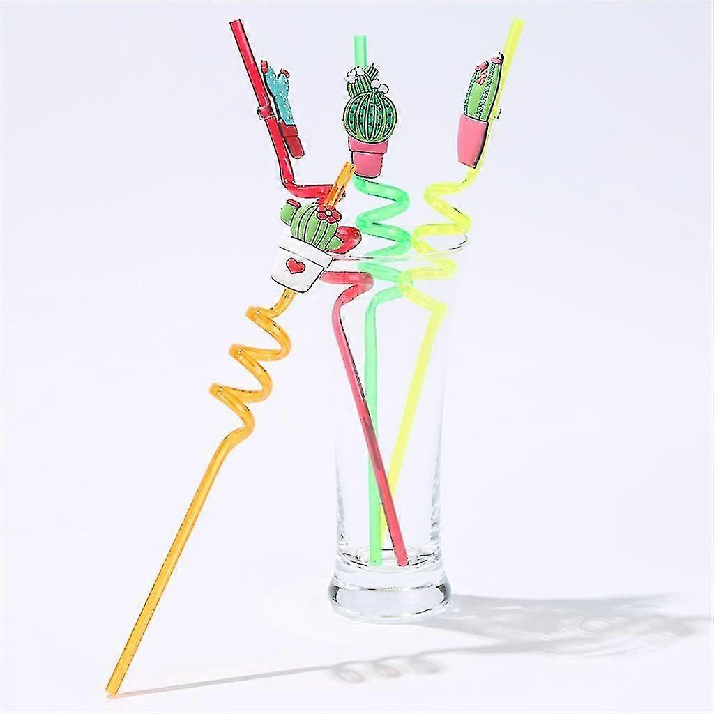 4 Different Shape Drink Straws For ChildrenCartoon Cute Popular2backSDFHJ